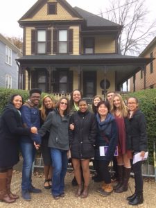 After the conferences, some members of the AFS delegation visited  several sites, including the Rev. Martin Luther King's birthplace.